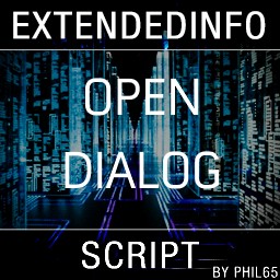 extendedinfo script - open dialog