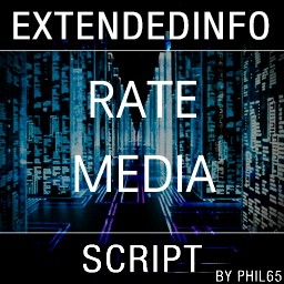 extendedinfo script - rate media items