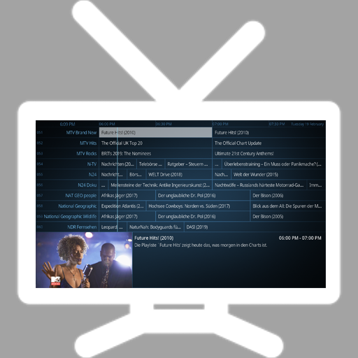 TV Guide Fullscreen - Blue Skin